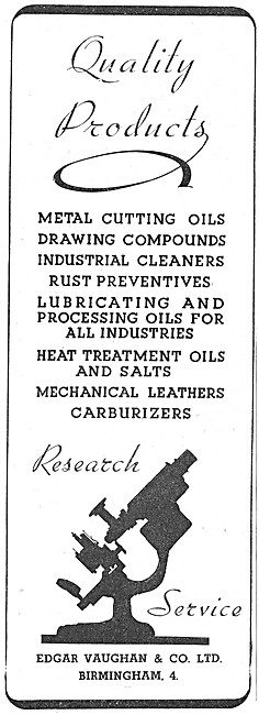 Edgar Vaughan - Oils & Compounds For The Metal-Working  Industry 