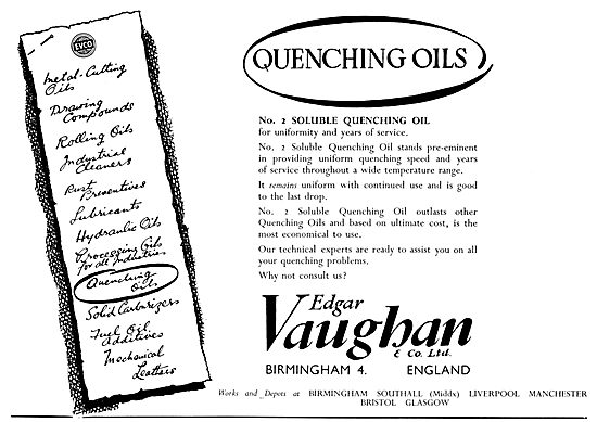 Edgar Vaughan - Quenching Oils                                   