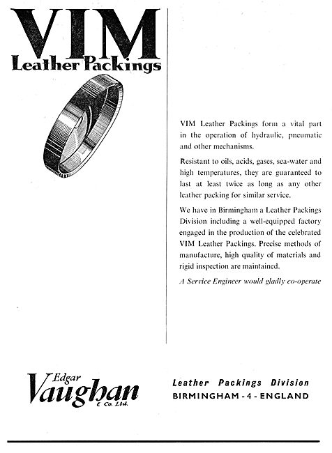 Edgar Vaughan VIM Leather Packings                               