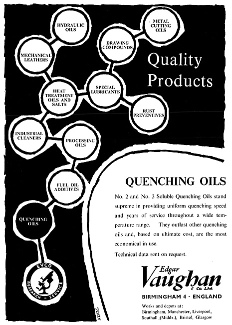 Edgar Vaughan - Oils & Compounds For The Metal-Working  Industry 