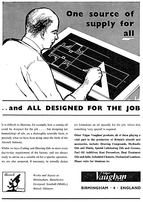 Edgar Vaughan - Oils & Compounds For The Metal-Working  Industry 