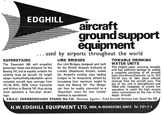 Edghill Aircraft Ground Support Equipment 1970                   