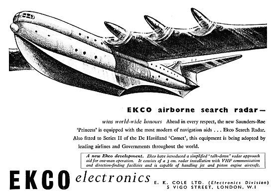 Ekco Airborne Search Radar                                       