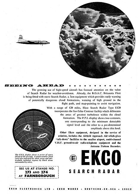 Ekco Aircraft Search Weather Radar                               