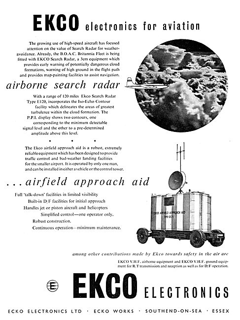 Ekco E120 Airborne Search Radar - Ekco Airfiled D/F              