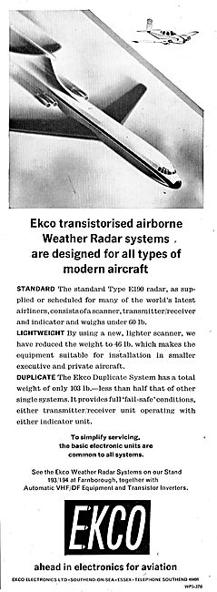 Ekco Airborne Weather Radar Systems                              