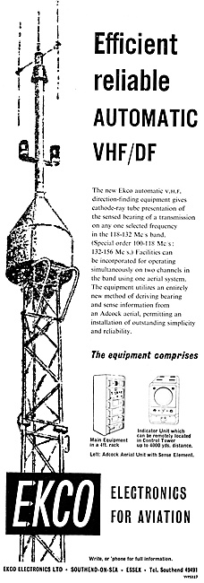 Ekco ATC VHF / DF Installations 1961                             