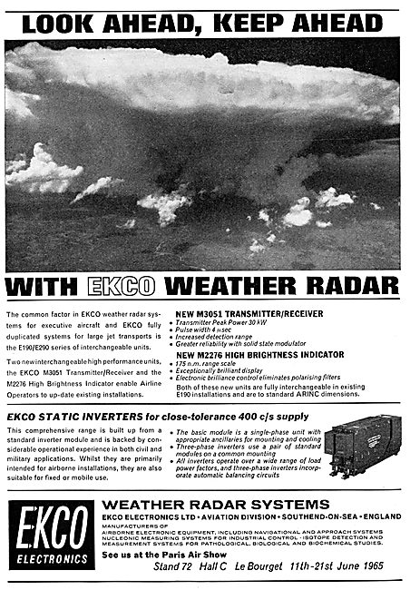 Ekco Weather Radar. M3051 Transmitter Receiver M2276 Indicator   