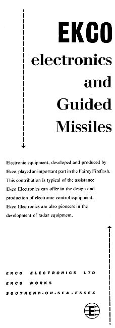 Ekco Electronics For Guided Missile Controls                     