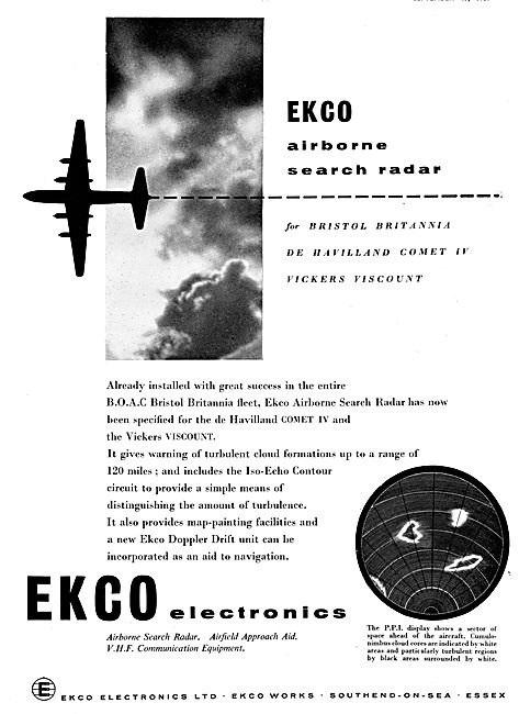 EKCO Airborne Search Radar - EKCO Aircraft Weather Radar         