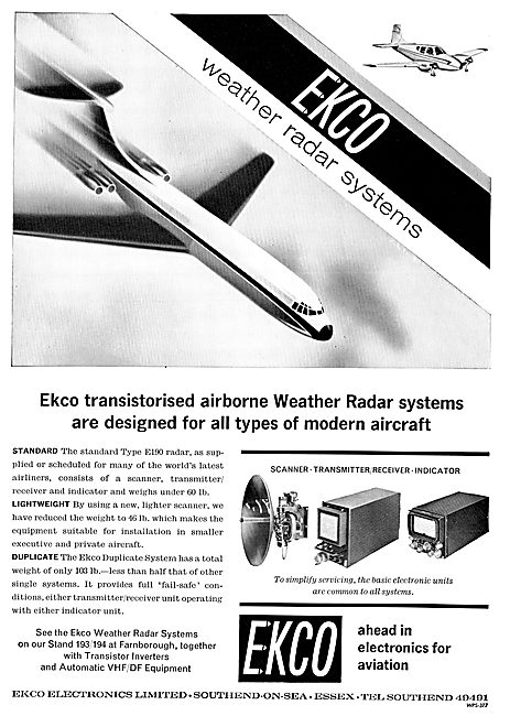 Ekco Aircraft Weather Radar Systems                              