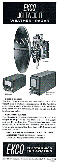 Ekco Lightweight Airborne Weather Radar System                   