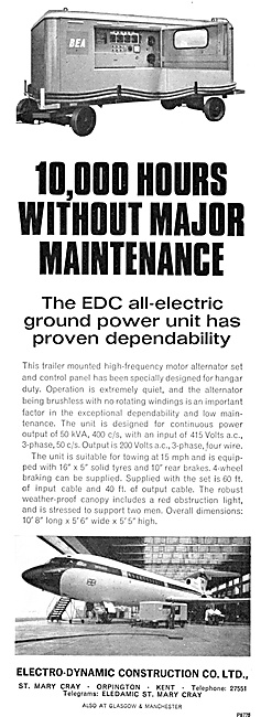 Electro-Dynamic Construction Ground Power Units. GPU             