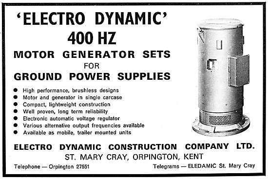 Electro-Dynamic Ground Power Supplies & Generator Sets           