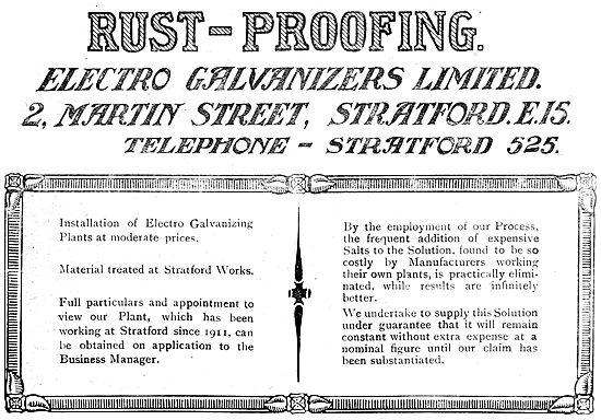 Electro Galvanisers Ltd. - Electro Galvanising Plants - 1919     