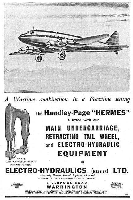 Electro-Hydraulics Landing Gear & Hydraulic Equipment            