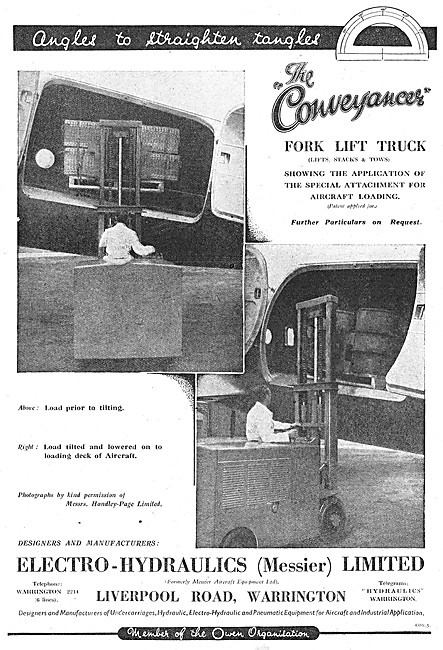 Electro-Hydraulics Conveyancer Fork Lift Truck 1946              