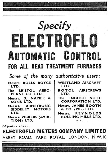 Electroflo Automatic Control For Heat Treatment Furnaces         