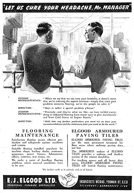 E.J.Elgood Armoured Paving Tiles For Factories                   