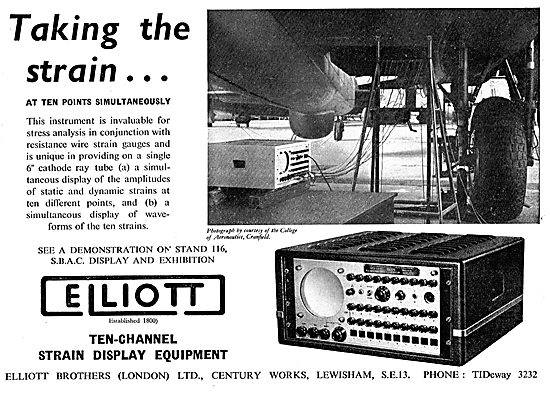 Elliott Brothers Ten-Channel Strain Display Equipment            