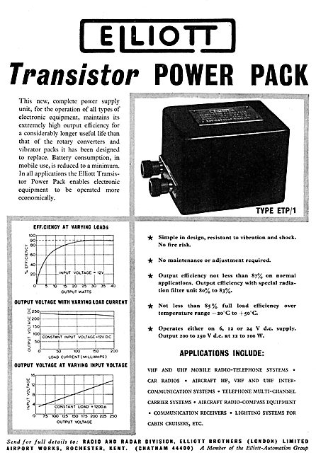Elliott Brothers Transistor Power Pack ETP/1                     