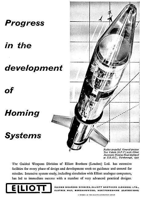 Elliott Brothers Guided Weapons Homing Systems                   