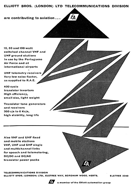 Elliottt Brothers. Elliott-Automation. Telecommunications        