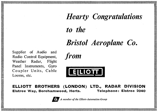 Elliott Brothers Audio, Radar, Electronics & Controls 1960       