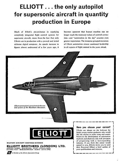 Elliott Brothers - Supersonic Capable Autopilot. Blackburn NA39  