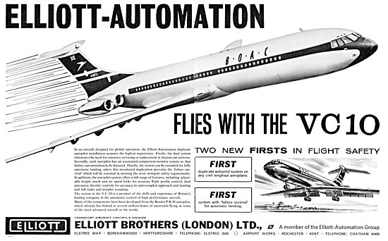 Elliott-Automation Flies With The Vickers VC10                   