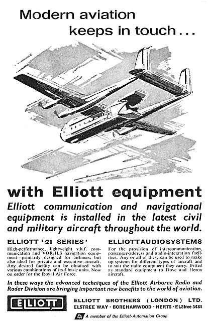 Elliott Brothers Avionics - Elliott 21 Series VOR/ILS            