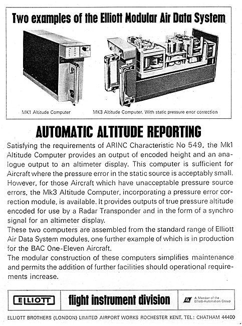Elliott Automatic Altitude Reporting                             