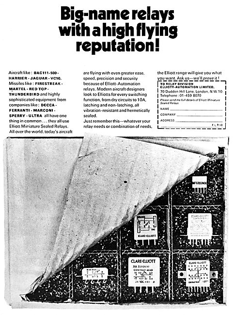 Elliott Automation - Aircraft & Weapons Listings 1969            