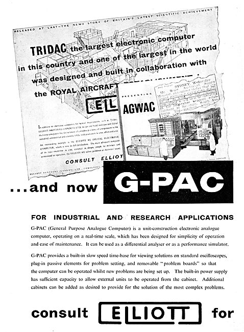 Elliott Brothers G-PAC General Purpose Analogue Computer - TRIDAC
