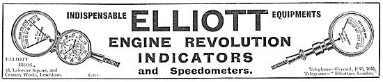 Elliott Brothers Aeroplane Engine Revolution Indicators          