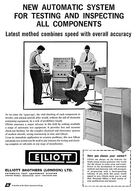 Elliott Brothers Automatic Aircraft Systems Test Equipment       