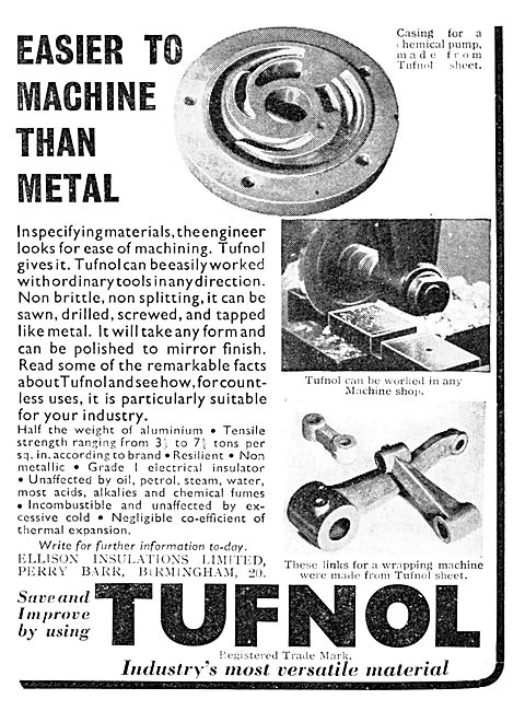 Ellison Insulations - Tufnol 1937                                