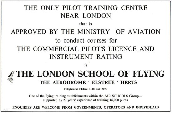 The London School Of Flying Elstree Aerodrome                    