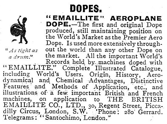 Emaillite Aircraft Dope - Tight As A Drum The First And Original 