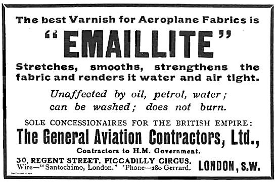 Emaillite Varnish For Aeroplane Fabric                           