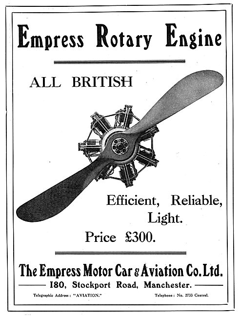 Empress Rotary Aero Engine - Stockport Rd. Manchester            