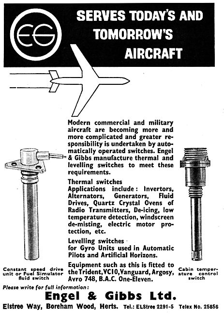 Engel & Gibbs Switches For Aircraft                              