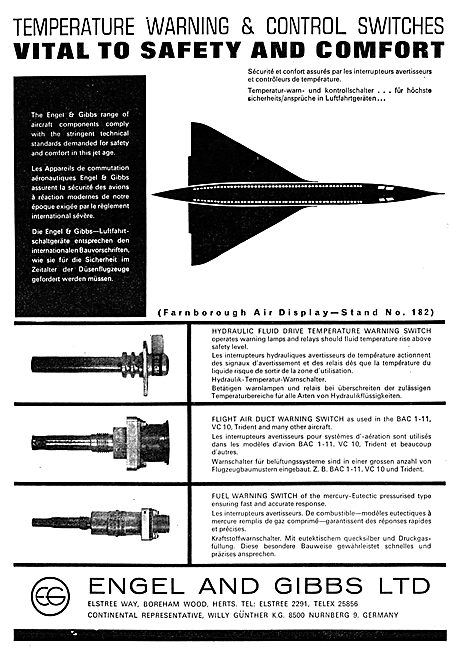 Engel & Gibbs Switches For Aircraft                              