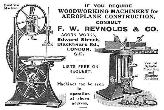 F.W.Reynolds & Co  Acorn Works Edward St, Blackfriars Rd         