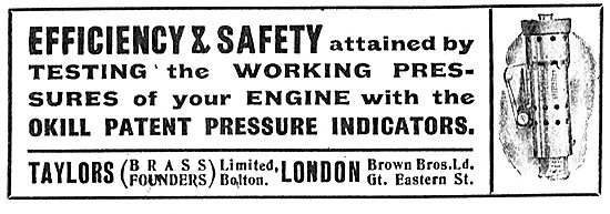 Taylors (Brass Founders) Ltd Okill Pressure Indicators           