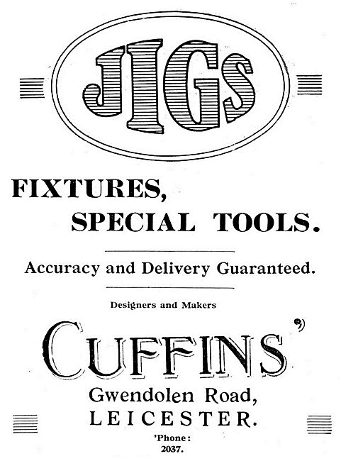 CUffins Jigs,Fixtures & Special Tools                            