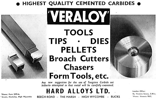 Hard Alloys Veraloy Machine Tool Tips, Dies & Cutters            
