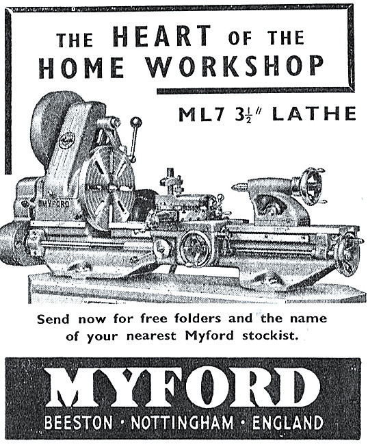 Myford 3.5 Inch Lathe                                            