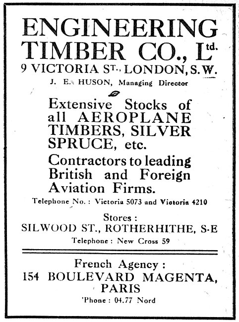 The Engineering Timber Co - Wood For Aircraft Constructors       
