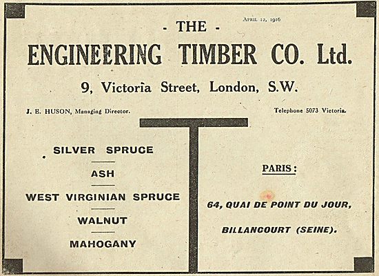 The Engineering Timber For Aeroplane Wood                        